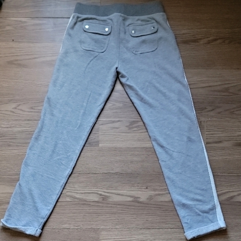 Juicy Couture Gray and White Sweatpants with Tapered Ankles - Picture 2 of 5